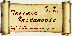 Tešimir Krstanović vizit kartica